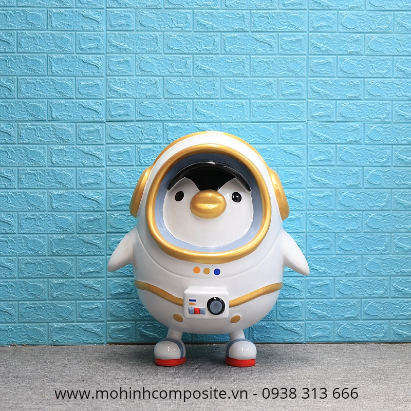 mo hinh bang nhua composite cao cap9 1 1518 - Mô hình chim cánh cụt từ composite cao cấp [ Cao 1,5m, rộng 0,7m ]